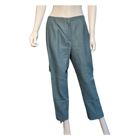 CARLISLE Women's Wool /Cashmere Pants HERRINGBONE Pattern Size 8 - Picture 1 of 5
